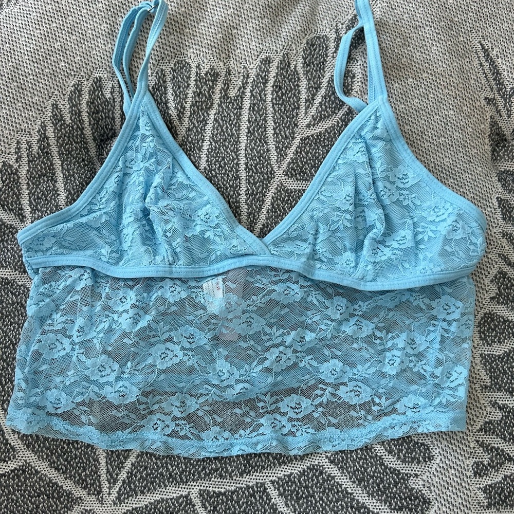 Target Blue Lace Camisole Top